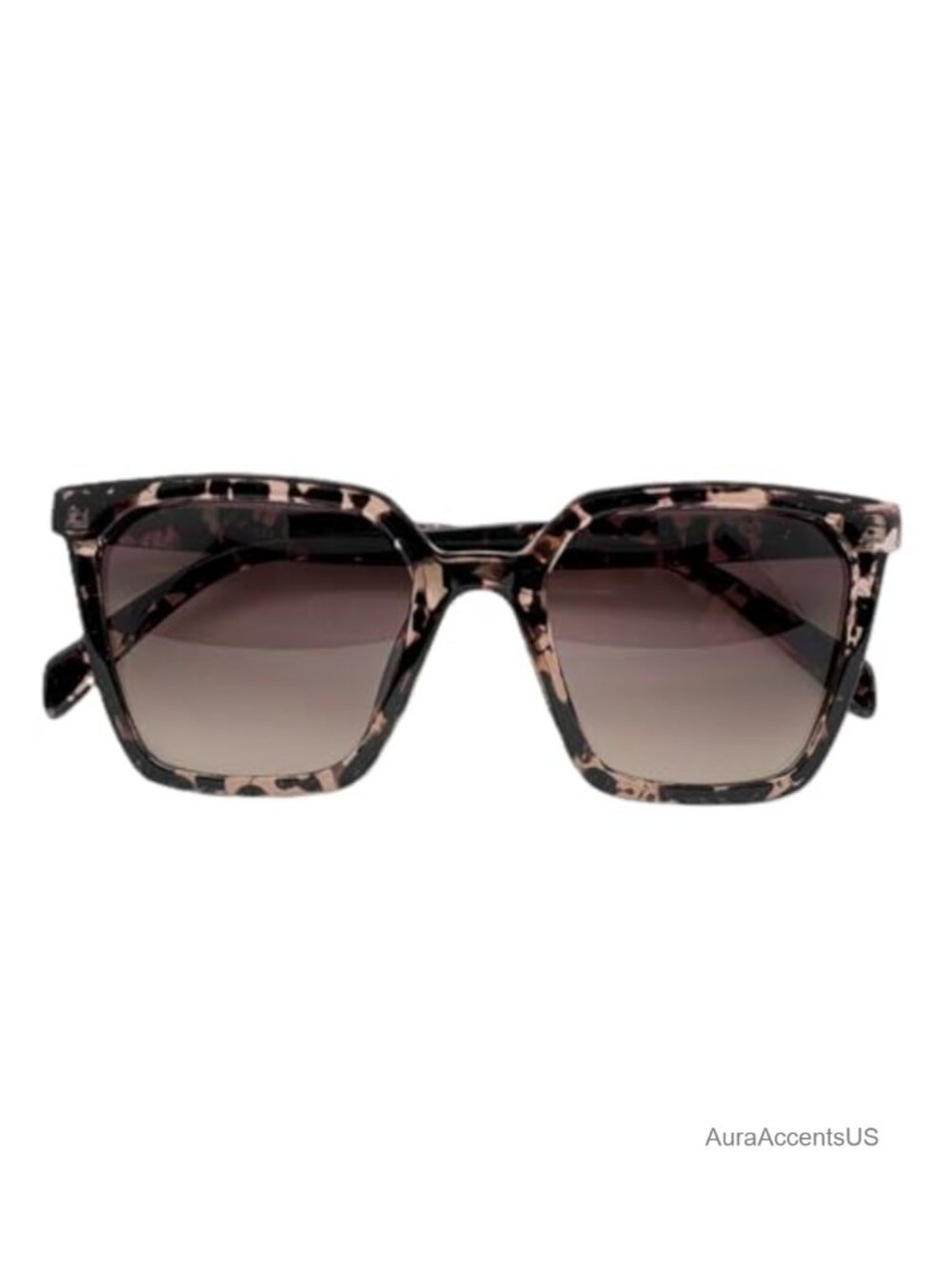 Oversized Square Sunglasses Gradient Lens UV400 Protection Women's